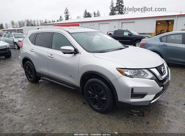 5N1ET2MV3HC798126 2017 NISSAN ROGUE HYBRID Серый Передняя правая четверть
