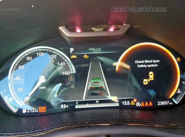 5NMMCDTC3RH002151 2024 GENESIS GV70 Black Вид щитка приладів