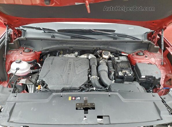 5NMP24GL9SH092910 2025 HYUNDAI SANTA Burgundy Vista del compartimento del motor