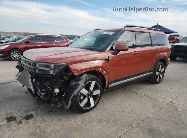 5NMP44GL1SH085847 2025 HYUNDAI SANTA Orange წინა მარცხენა ხედი სამი მეოთხედიდან