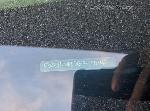 5NMP5DG19RH012182 2024 HYUNDAI SANTA FE CALLIGRAPHY Gray Widok naklejki z numerem VIN