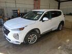 2019 Hyundai Santa Fe Se Белый vin: 5NMS23AD0KH014473 Damage: Left Front Fender, Peeling, 3 To 4 Inches