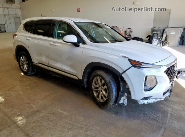5NMS23AD0KH014473 2019 HYUNDAI SANTA Белый Передняя правая четверть