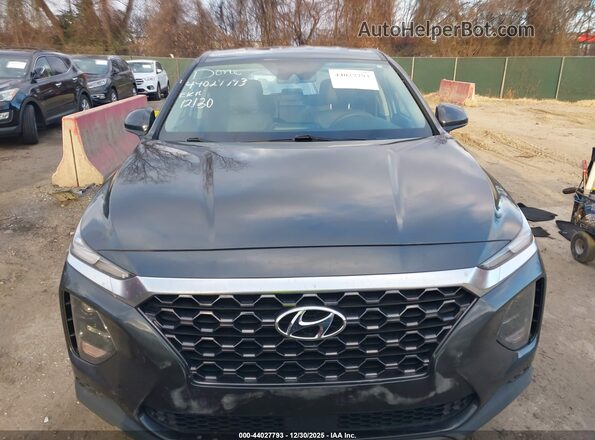 5NMS23AD1LH255475 2020 HYUNDAI SANTA FE Серый Вид задней части салона