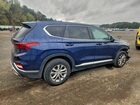 2019 Hyundai Santa Fe Se Синий vin: 5NMS23AD2KH101565