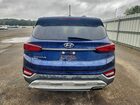 2019 Hyundai Santa Fe Se Синий vin: 5NMS23AD2KH101565