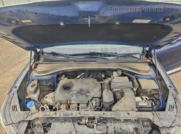 5NMS23AD2KH101565 2019 HYUNDAI SANTA Синий Вид подкапотного пространства