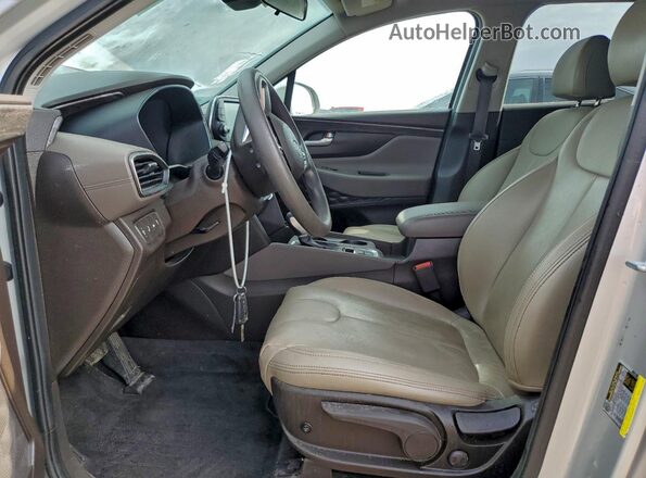 5NMS23AD3KH077681 2019 HYUNDAI SANTA Серебряный Вид салона спереди