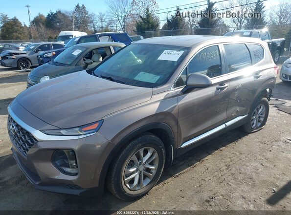 5NMS23AD8LH152408 2020 HYUNDAI SANTA FE Коричневый Передняя левая четверть