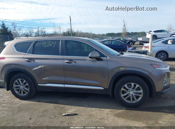 5NMS23AD8LH152408 2020 HYUNDAI SANTA FE Коричневый Вид задней части салона