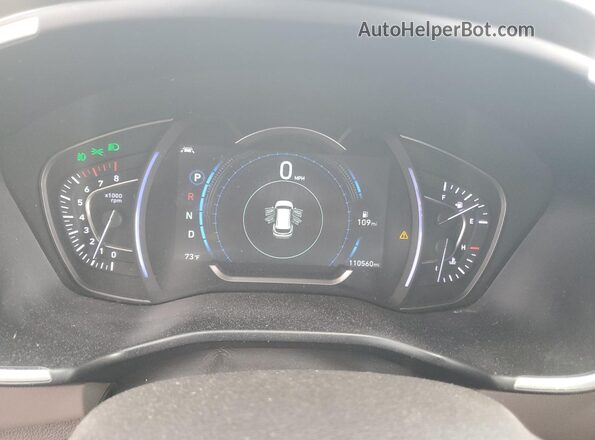 5NMS33AD2LH225754 2020 HYUNDAI SANTA Синий Вид щитка приборов
