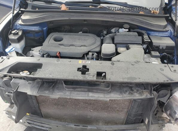 5NMS33AD2LH225754 2020 HYUNDAI SANTA Синий Вид задней части салона