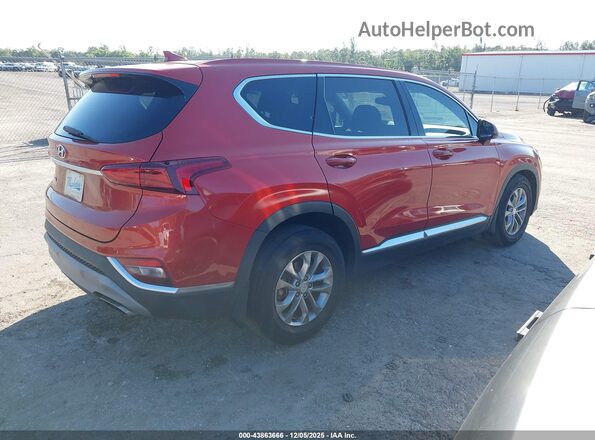 5NMS33AD3LH175334 2020 HYUNDAI SANTA FE Orange Задня права чверть