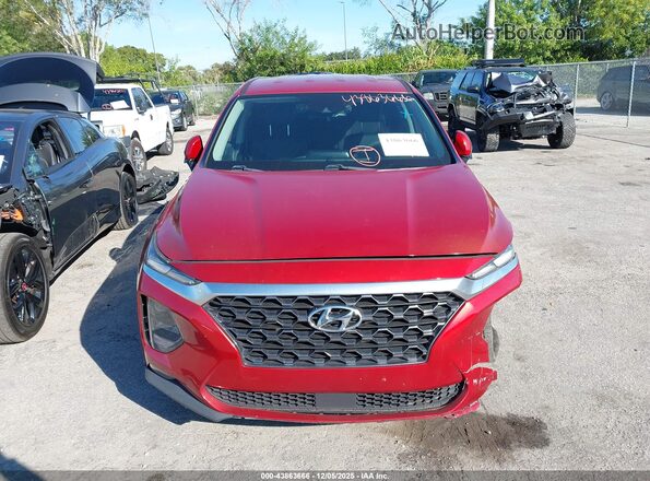 5NMS33AD3LH175334 2020 HYUNDAI SANTA FE Orange Вид задньої частини салону