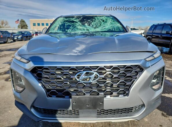 5NMS3CAD4LH185449 2020 HYUNDAI SANTA Серебряный Вид спереди