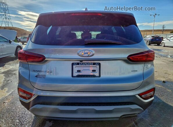 5NMS3CAD4LH185449 2020 HYUNDAI SANTA Серебряный Вид сзади