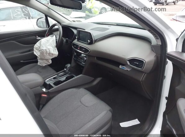 5NMS3CAD6LH303310 2020 HYUNDAI SANTA FE White Widok wnętrza z przodu