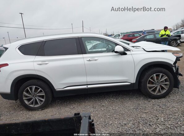 5NMS3CAD6LH303310 2020 HYUNDAI SANTA FE White Widok wnętrza z tyłu