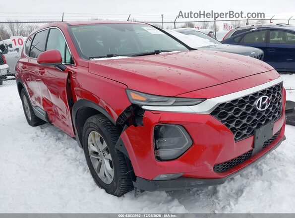 5NMS3CAD7LH188426 2020 HYUNDAI SANTA FE Красный Передняя правая четверть