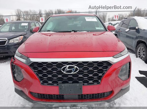 5NMS3CAD7LH188426 2020 HYUNDAI SANTA FE Красный Вид щитка приборов
