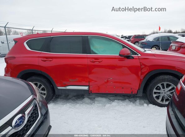 5NMS3CAD7LH188426 2020 HYUNDAI SANTA FE Красный Вид задней части салона