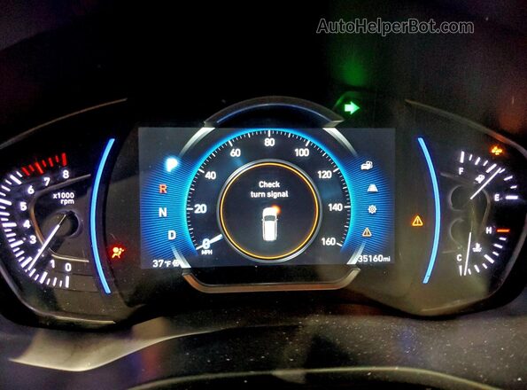 5NMS3CAD9KH089590 2019 HYUNDAI SANTA White Vista del cuadro de instrumentos