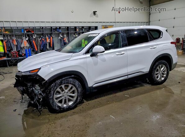 5NMS3CAD9KH089590 2019 HYUNDAI SANTA White Vista tres cuartos delantera izquierda