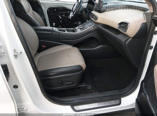 5NMS3DA12PH007444 2023 HYUNDAI SANTA FE HYBRID White Widok wnętrza z przodu