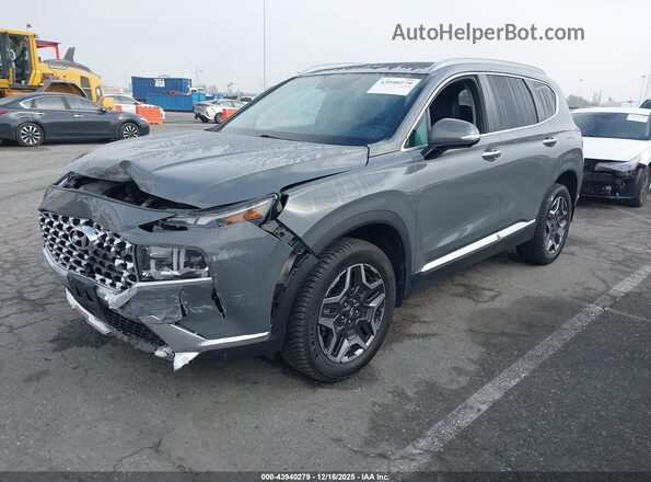 5NMS3DA12PH012997 2023 HYUNDAI SANTA FE HYBRID Gray Front left