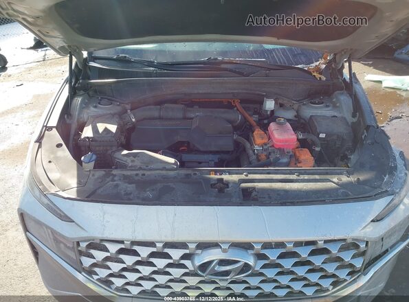 5NMS3DA17PH003311 2023 HYUNDAI SANTA FE HYBRID Silver Widok z tyłu