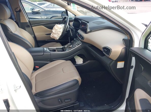 5NMS3DA18PH016164 2023 HYUNDAI SANTA FE HYBRID Белый Вид салона спереди
