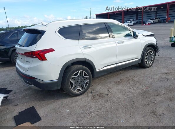 5NMS3DA18PH016164 2023 HYUNDAI SANTA FE HYBRID Белый Задняя правая четверть