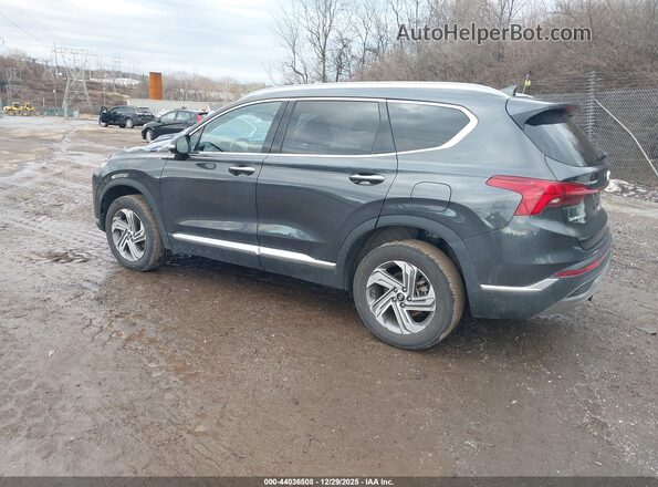 5NMS3DAJ5MH320810 2021 HYUNDAI SANTA FE Blue Trasero izquierdo