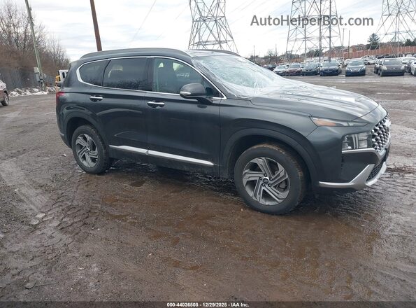 5NMS3DAJ5MH320810 2021 HYUNDAI SANTA FE Blue Delantero derecho