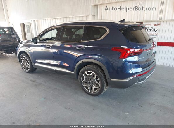 5NMS44AL6NH478332 2022 HYUNDAI SANTA FE Синий Задняя левая четверть