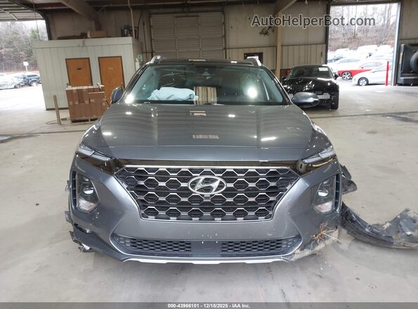 5NMS53AD0LH161983 2020 HYUNDAI SANTA FE Серый Вид задней части салона