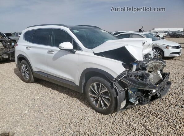5NMS53AD0LH225116 2020 HYUNDAI SANTA Белый Передняя правая четверть