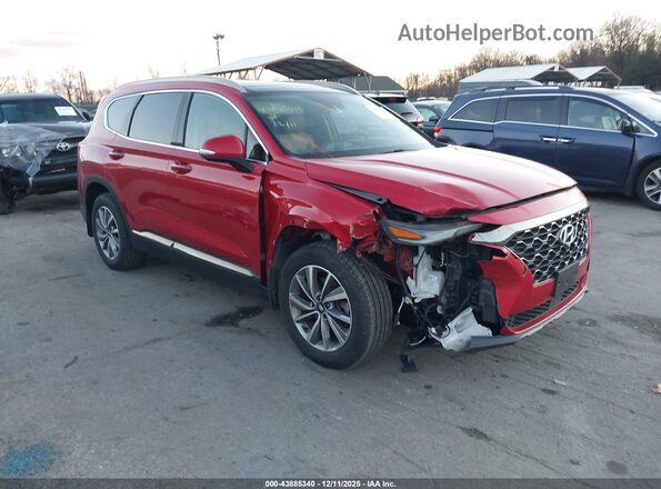 5NMS53AD5LH189083 2020 HYUNDAI SANTA FE Красный Передняя правая четверть