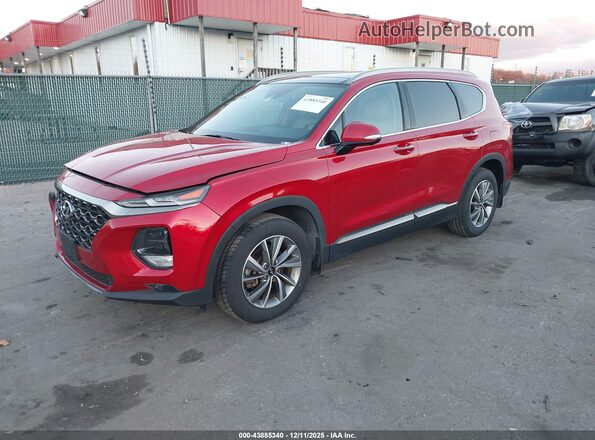 5NMS53AD5LH189083 2020 HYUNDAI SANTA FE Красный Передняя левая четверть