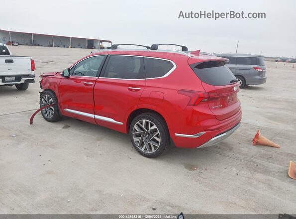 5NMS54AL5NH455153 2022 HYUNDAI SANTA FE CALLIGRAPHY Red Trasero izquierdo