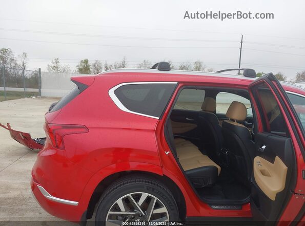 5NMS54AL5NH455153 2022 HYUNDAI SANTA FE CALLIGRAPHY Red Vista de la etiqueta del VIN
