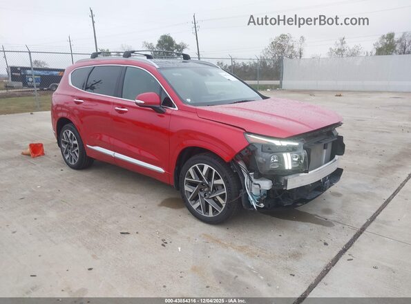 5NMS54AL5NH455153 2022 HYUNDAI SANTA FE CALLIGRAPHY Red Delantero derecho