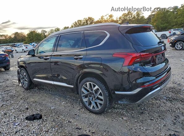 5NMS54AL9NH384670 2022 HYUNDAI SANTA FE CALLIGRAPHY Black უკანა მარცხენა