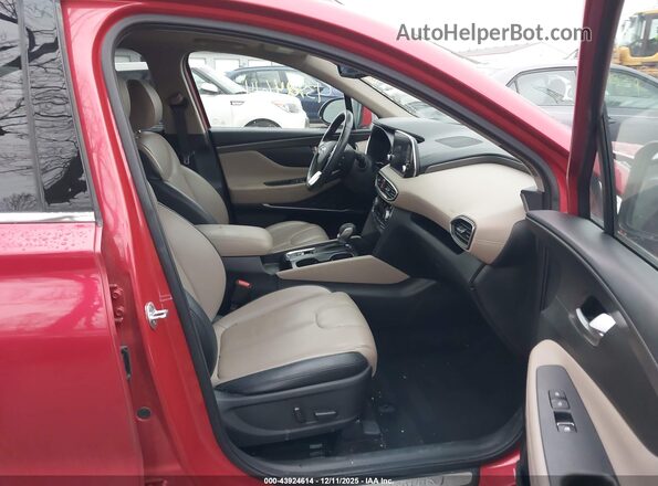 5NMS5CAA2LH290068 2020 HYUNDAI SANTA FE Красный Вид салона спереди