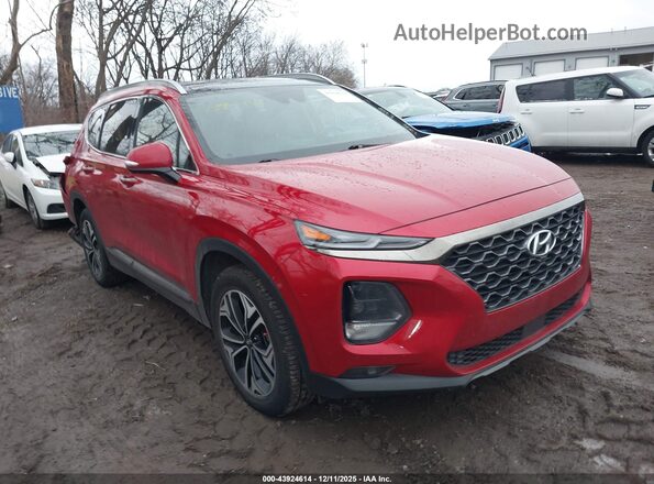 5NMS5CAA2LH290068 2020 HYUNDAI SANTA FE Красный Передняя правая четверть