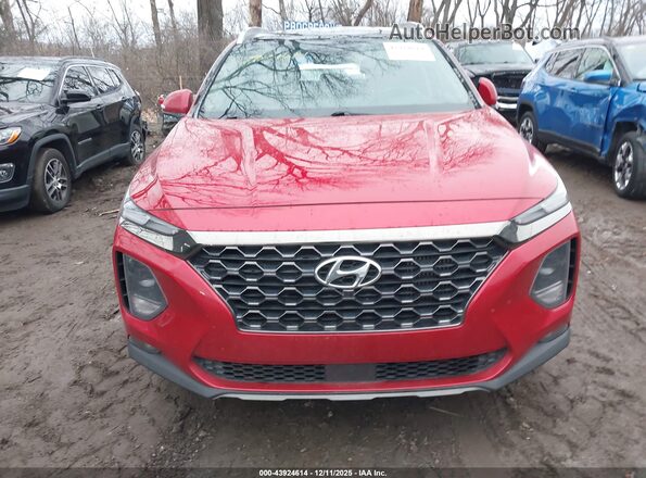 5NMS5CAA2LH290068 2020 HYUNDAI SANTA FE Красный Вид задней части салона