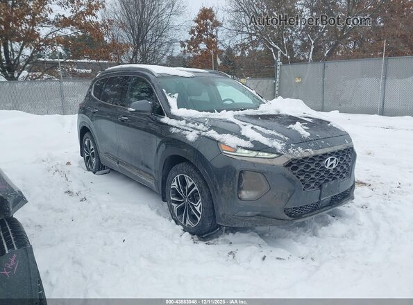 5NMS5CAA7LH163011 2020 HYUNDAI SANTA FE Черный Передняя правая четверть