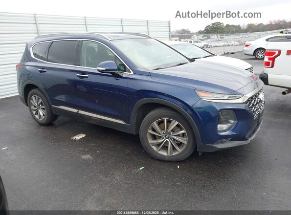 5NMS5CAD7LH152956 2020 HYUNDAI SANTA FE Dark Blue Передняя правая четверть