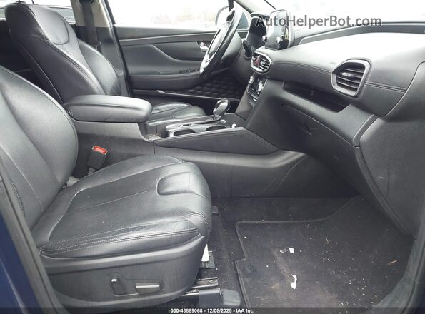 5NMS5CAD7LH152956 2020 HYUNDAI SANTA FE Dark Blue Вид салона спереди