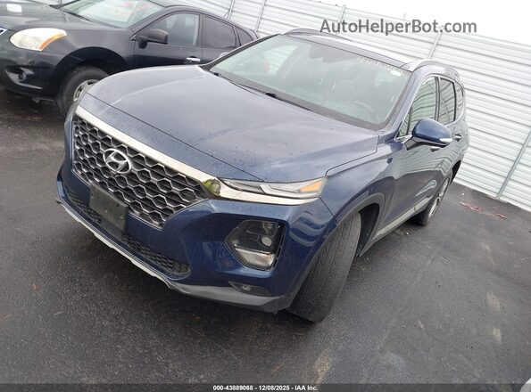 5NMS5CAD7LH152956 2020 HYUNDAI SANTA FE Dark Blue Передняя левая четверть